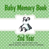 Baby Memory Book 2nd Year: A Keepsake Book and Scrapbook for the Toddler Years (Panda Bear) (Memory Keepsake Book)