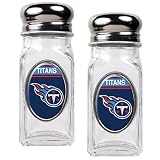 NFL Tennessee Titans Salt and Pepper Shaker Set with Crystal Coat