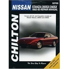 【クリックで詳細表示】Chilton’s Nissan Stanza， 200Sx， 240Sx 1982-92 Repair Manual (Chilton’s Total Car Care Repair Manual)： Chilton Book Company： 洋書