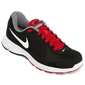 Nike Men's NIKE REVOLUTION 2 RUNNING SHOES 13 Men US (BLACK/WHITE/VARSITY RED/CL GRY)