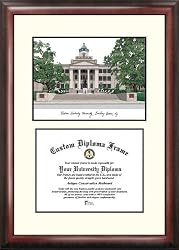 Western Kentucky University Scholar Scholar Mahogany Framed Lithograph w/Diploma Opening