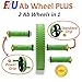 Fit4U Ab Wheel Plus – All the Benefits of the Standard Ab Roller Plus Our Unique Fit4U Power Multi Grip® Means You Can Increase The Intensity and Range Of Your Work Out As You Progress | Don’t Settle for Just Any Ab Wheel | Go Fit4U Ab Wheel Plus And Take Your Core Training To The Next Level | Perfect for Beginner or Pro as Gym Equipment or At Home – Money Back Guarantee