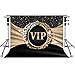 VIP Backdrop for Photography 7x5ft MEETSIOY Royal Crown Black Hollywood VIP Photo Backdrops for Baby Shower Graduation Party Photo Studio Backgrounds Props LFMT319