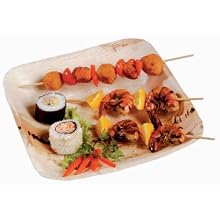 Packnwood Palm Leaf Plate, 9.4" Length x 9.4" Width (4 Packs of 25)