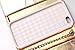 Life Sweetly White Premium Luxury Purse Handbag Case Wallet Leather with Metal Chain Strap for Apple iPhone 6 Plus 5.5 Inch