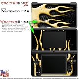 Nintendo DSi Skin Metal Flames Yellow WraptorSkinz Skins (DSi NOT INCLUDED)