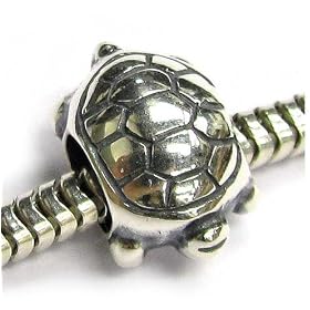 Sterling Silver Sea Turtle Charm Bead For Pandora Chamilia Biagi Troll European Charm Bracelets