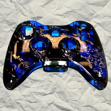 Clear Blue Marble XBOX 360 Controller Shell | Controller Mod
