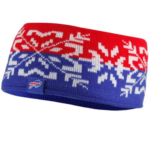 Reebok Buffalo Bills Ladies Red-Royal Blue Two-Tone Snowflake Headband