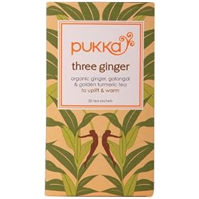 Pukka Organic Triple Ginger 20 Teabags (Pack of 4, Total 80 Teabags)