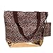J Garden Gold Leopard Large Travel Tote Bag 16-inch