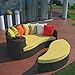 Do4U Home Decorative Hand Made Pillow Cover Fiber Waterproof Throw Pillow Case Cushion Cover For Travel Use,Indoor, Outdoor,Rattan Sofa 18 x 18 inches (Orange)