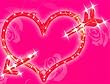 18" Lighted Red Valentine's Day Heart Bow & Arrow Window Silhouette Decoration