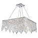 Worldwide Lighting W83613C24 Cascade 12 Light Chrome Finish with Clear Crystal Chandelier, 24" x 24" x 10.5", Silver