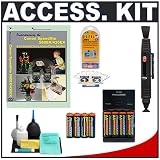 Introduction to the Canon 580EX / 430EX Flash Instructional DVD + 8 Spare AA Batteries with Charger + Accessory Kit