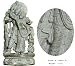 Krishna Radha Stone Statue Religious Gifts 4 x 3.25 x 8 inches (sos123)