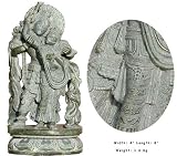 Krishna Radha Stone Statue Religious Gifts 4 x 3.25 x 8 inches (sos123)