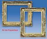 Antik-Bilderrahmen für das Puppenhaus (Größe 5,5x4,7 cm)