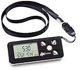 Ozeri 4x3motion Digital Pocket 3D Pedometer with Tri-Axis Technology, in Black