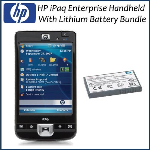 HP Ipaq 211 Enterprise Handheld With HP Lithium Ion Personal Digital Assistant Battery