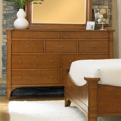 Abbott Place Nine Drawer Dresser in Clear Natural Cherry