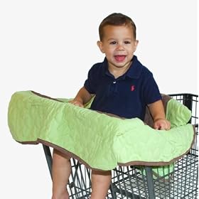 Nursery-To-Go Grocery Cart/High Chair Cover, Green