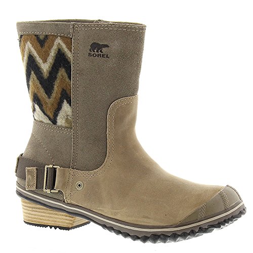 Sorel Slimshortie Boot - Women's Pebble / Silver Sage 6