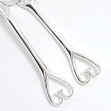 SILVER HEART CAKE AND KNIFE SET