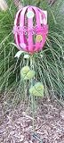 Easter Egg Yard Decoration Garden Pink Stake