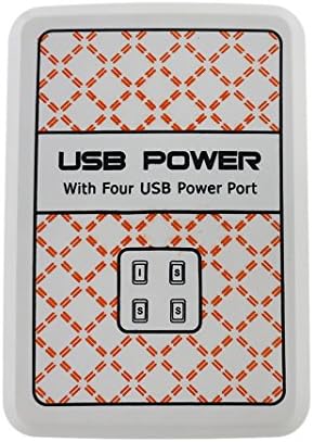 JiaMao Utility Convenience Powerful with LED Indicator Lamp 4 USB Port 3.5A Power Adapter Charger White for Samsung Galaxy S3 S4 S4 Mini S5 Note 2 3 4 Mega 5.8 6.3 Grand 2,iPhone 4 4S 5 5C 5S 6 6 Plus,HTC One M4 MINI M8 M7,Motorola Moto G,Sony Xperia Z Z1 Z1S Z2 Z3,LG G2 G3 G2 MINI G3 MINI, Etc (European Standard)