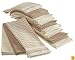 Bardwil Popcorn, Pack of 12 Kitchen Towels, Taupe
