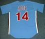 PETE ROSE Philadelphia Phillies 1980 Majestic Cooperstown Throwback Away Baseball Jersey