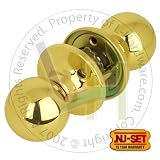 NUSET Berkeley Series Passage Knob (Brass)