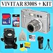 Vivitar Vivicam 8300s 8.1 MP Digital Camera + 1GB Accessory Kit