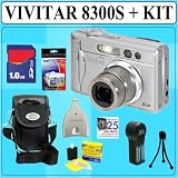Vivitar Vivicam 8300s 8.1 MP Digital Camera + 1GB Accessory Kit