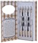 Trousse d'accessoires de manucure / pedicure de Nail Art d�co d'ongles par Cheeky: or kit / set de 5 doubles pointes � d�cor pour les ongles