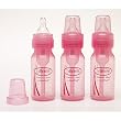 Dr. Brown's BPA Free Baby Bottles 4 Oz. - Pink - 3 Pack