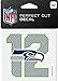 WinCraft NFL Seattle Seahawks 12th Man Perfect Cut Color Decal, 4
