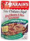 Zatarain's Red Beans & Rice with Sausage, Ready To Serve, 6.5-Ounce Pouches (Pack of 12)