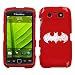 BLACKBERRY AT&T SPRINT TORCH 9850 9860 HARD PLASTIC DESIGN RED AND WHITE BATMAN LOGO SWAROVSKI CRYSTAL DIAMOND SNAP ON CASE COVER