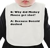 Why did mickey mouse get shot ネクタイを有する有機ビブ Medium