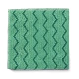 Q620GRE - Rubbermaid HYGEN Microfiber Cleaning Cloths - 16x16 - Green