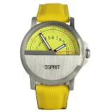 ESPRIT Women's ES170A22508393 Sport Yellow Leather Strap Watch