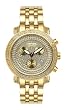 Joe Rodeo Classic Gold w/ 3.50 Ctw. Genuine Diamond Chronograph Watch