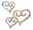 Darice VL86, Silver Heart Hologram Cutout Confetti, 48-Piece, 4-Inch-by-2-Inch
