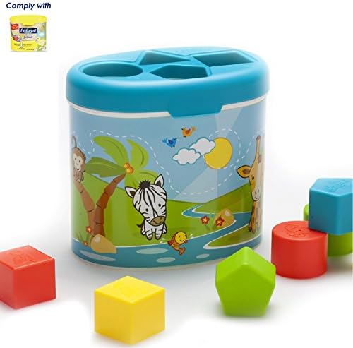 Ecodu's Complementary Shape Sorter Kit for Enfamil Infant Formula, Reusable Tub, 22.2/23.4 Ounce.