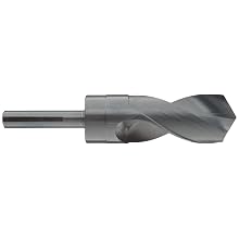 Chicago Latrobe 190F High-Speed Steel Reduced Shank Drill Bit, Black Oxide Finish, Flatted Shank, 118 Degree Conventional Point