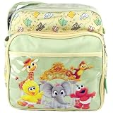 Sesame Street Mini Baby Diaper Bag with Waterproof Lining and Multiple Compartments