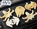 Star Wars Pancake Molds, Set of 3 Vehicles: X-Wing Fighter, Vader's Tie Fighter, Millennium Falcon
