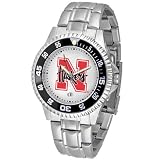 Nebraska Cornhuskers NCAA Competitor Mens Watch (Metal Band)